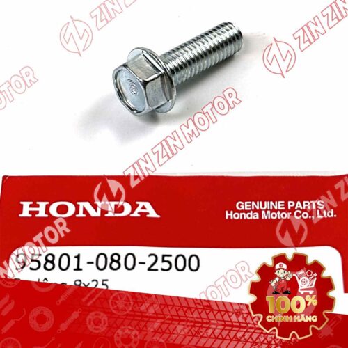 BU LÔNG MẶT BÍCH 8X25MM DÙNG CHUNG NHIỀU LOẠI XE HONDA 958010802500 CHÍNH HÃNG