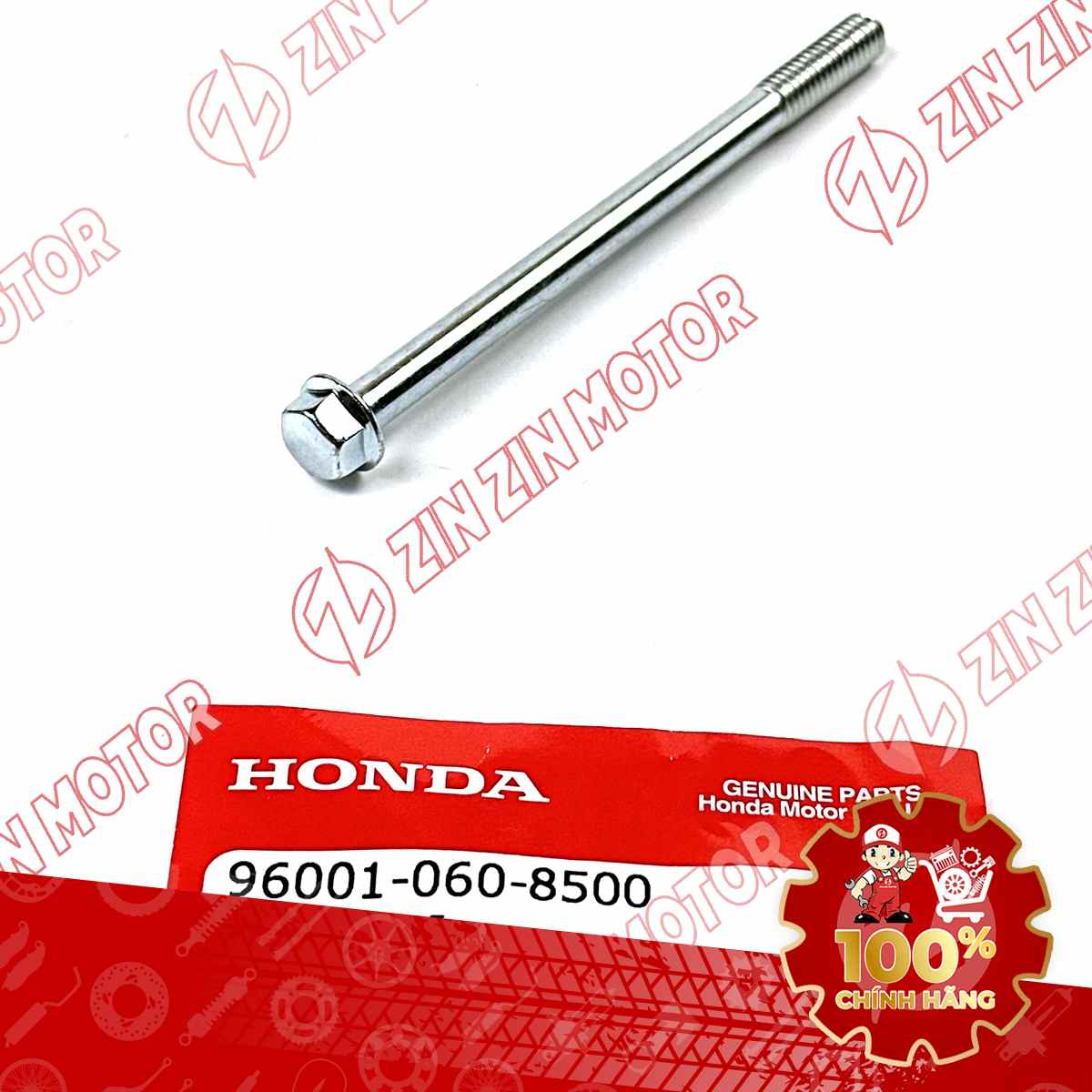 BU LÔNG MẶT BÍCH 6X85MM DÙNG CHUNG NHIỀU LOẠI XE HONDA 960010608500 CHÍNH HÃNG