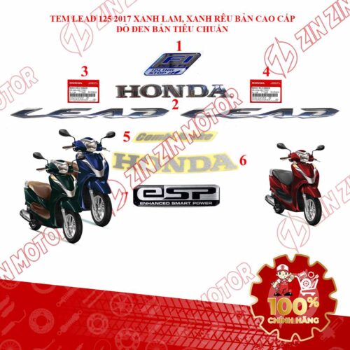Alternative view of BỘ TEM DÀN ÁO XE LEAD 125 2017 2018 2019 2020 2021 ĐỦ MÀU CHÍNH HÃNG