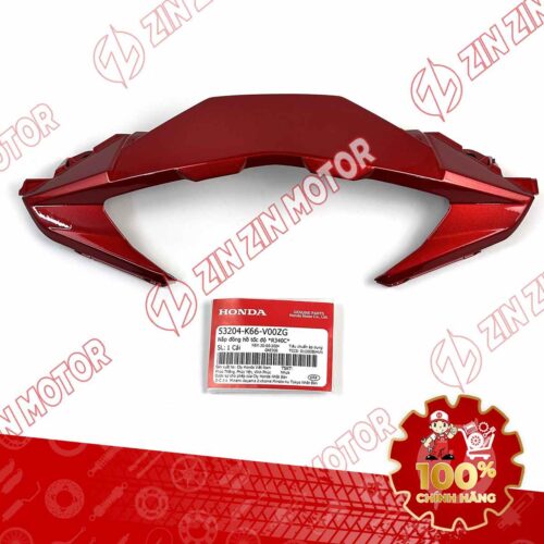 Viền Trên, Nắp Ốp Đồng Hồ AB 2016, Air Blade 125 2017 2018 2019 Đỏ Tươi R340C 53204K66V00ZG Chính Hãng Honda