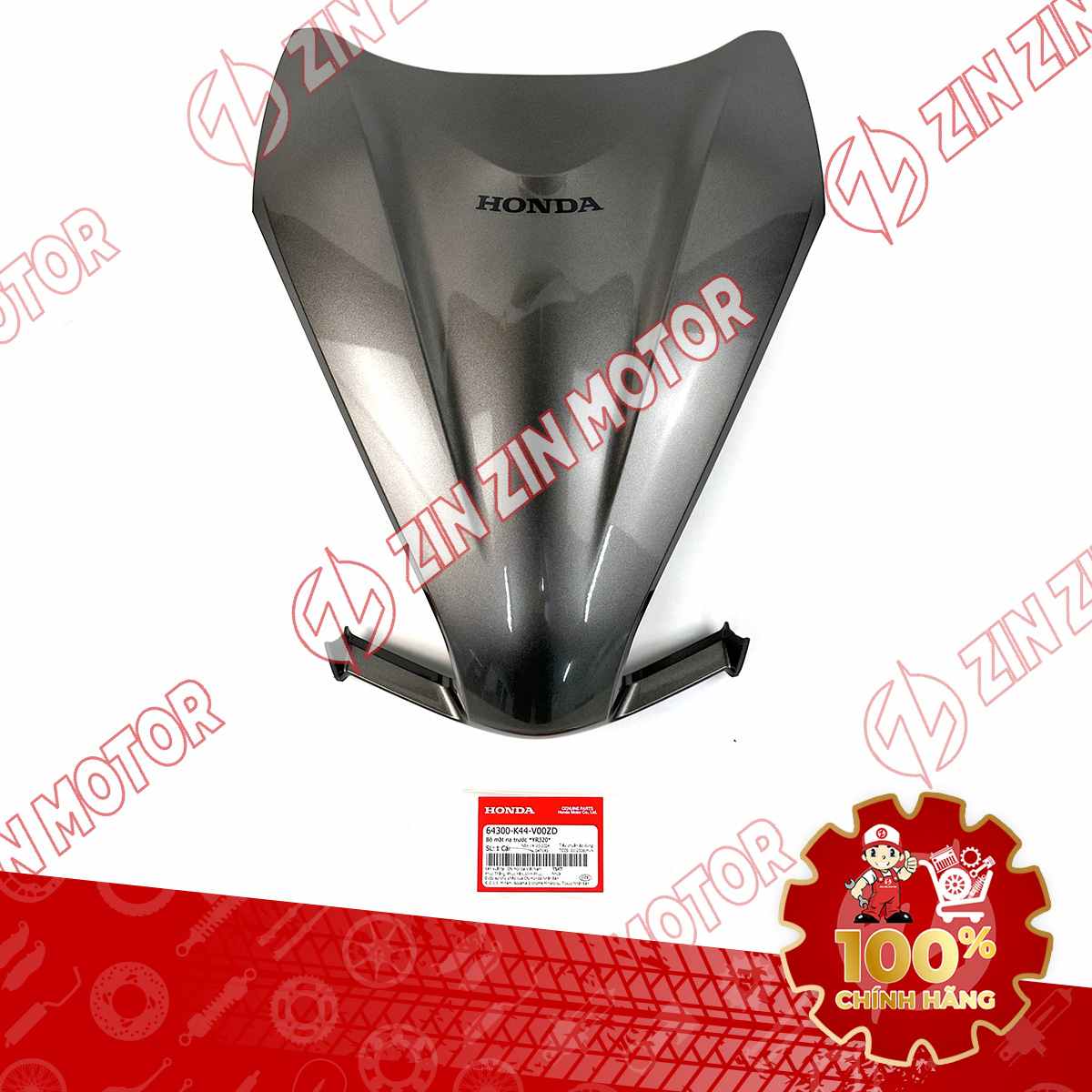ỐP MẶT NẠ TRƯỚC VISION 2014 2015 2016 2017 2018 2019 2020 XÁM 2014-15*YR320* 64300K44V00ZD CHÍNH HÃNG