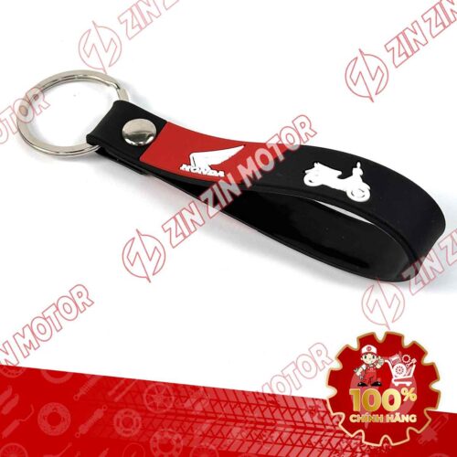 MÓC KHÓA CAO SU HONDA MÀU ĐEN HLSRGKCBLA