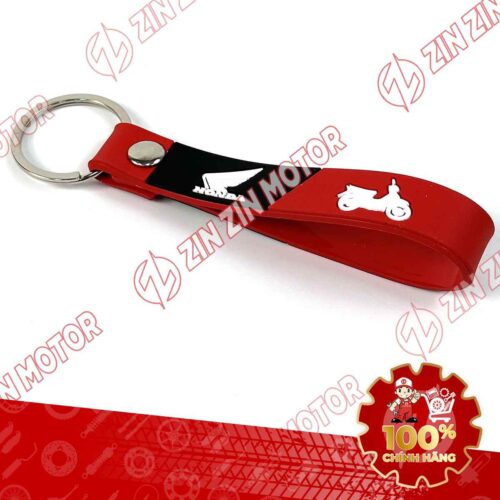 MÓC KHÓA CAO SU HONDA MÀU ĐỎ HLSRGKCRED