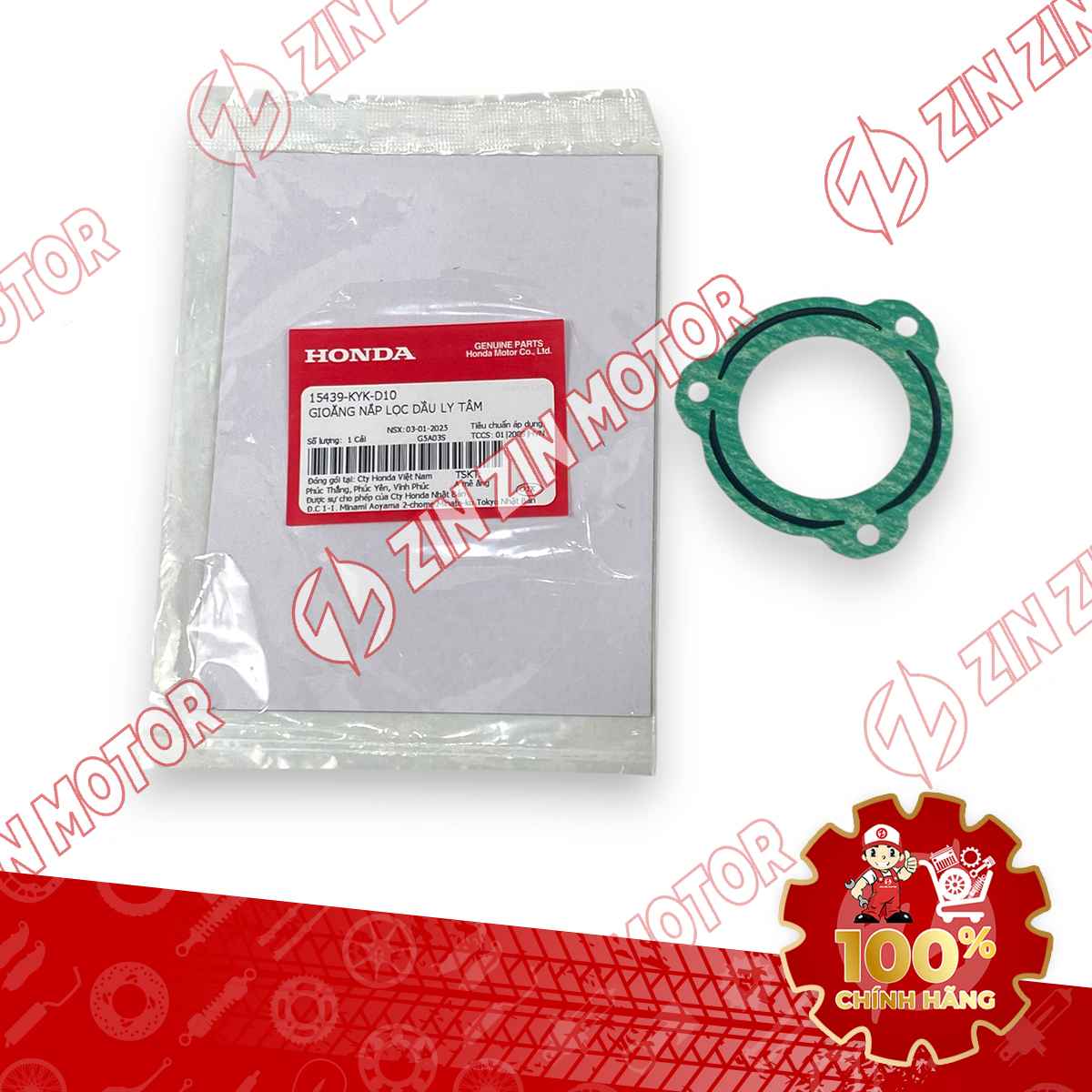 GIOĂNG, RON NẮP LỌC DẦU LY TÂM WAVE RSX 2019 2020 2021 2022 2023 , WAVE ALPHA 2017 - 2023 2024 - 2025 15439KYKD10 CHÍNH HÃNG