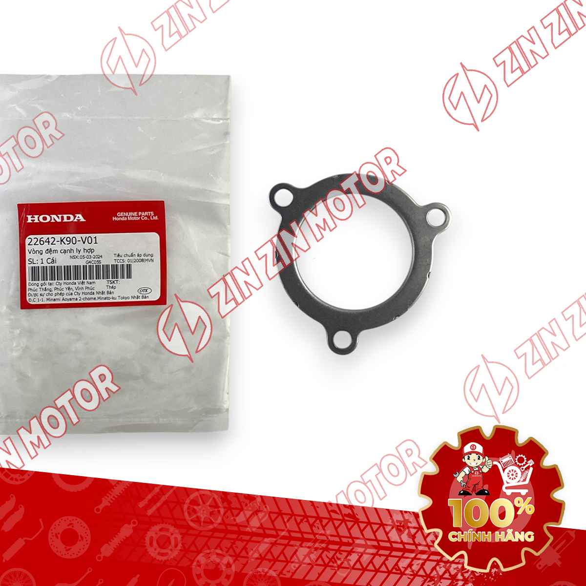 VÒNG ĐỆM CẠNH LY HỢP WAVE RSX 2019 2020 2021 2022 2023 , WAVE ALPHA 2017 - 2023 2024 - 2025, WAVE BLADE 110 22642K90V01 CHÍNH HÃNG