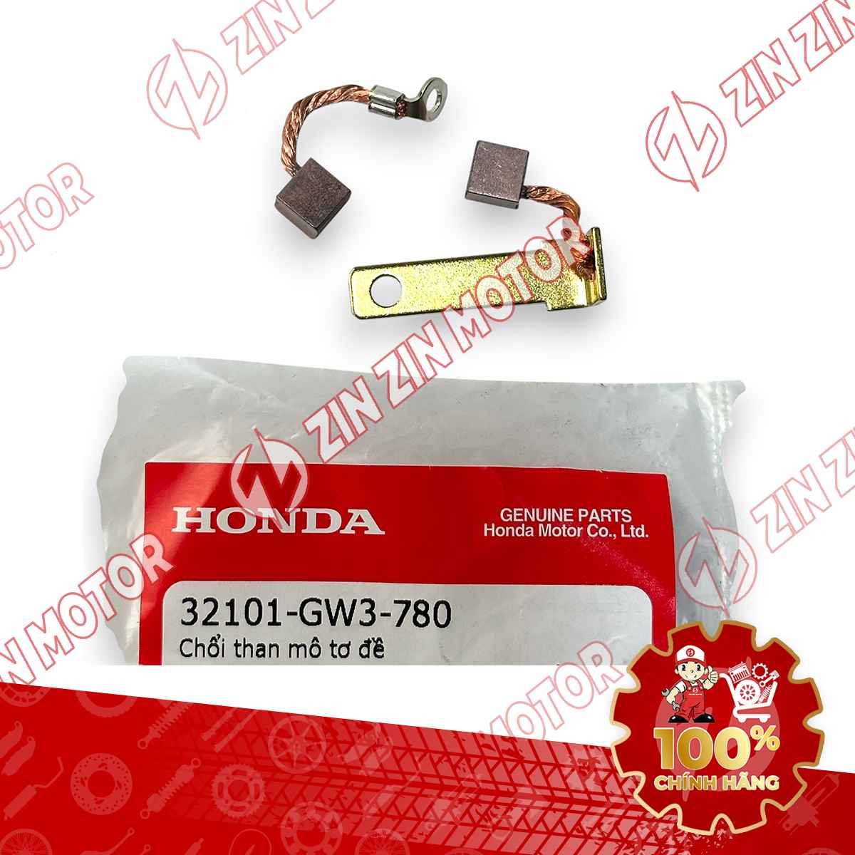 CHỔI THAN MÔ TƠ, CỦ ĐỀ WAVE RSX 2019 2020 2021 2022 2023 , WAVE ALPHA 2017 - 2023 2024 - 2025, WAVE BLADE 110 32101GW3780 CHÍNH HÃNG