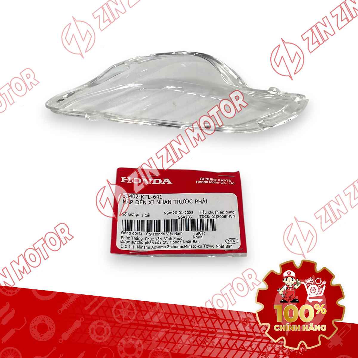 MICA ĐÈN XI NHAN TRƯỚC PHẢI WAVE ALPHA 2017 - 2023 2024 - 2025 33402KTL641 CHÍNH HÃNG