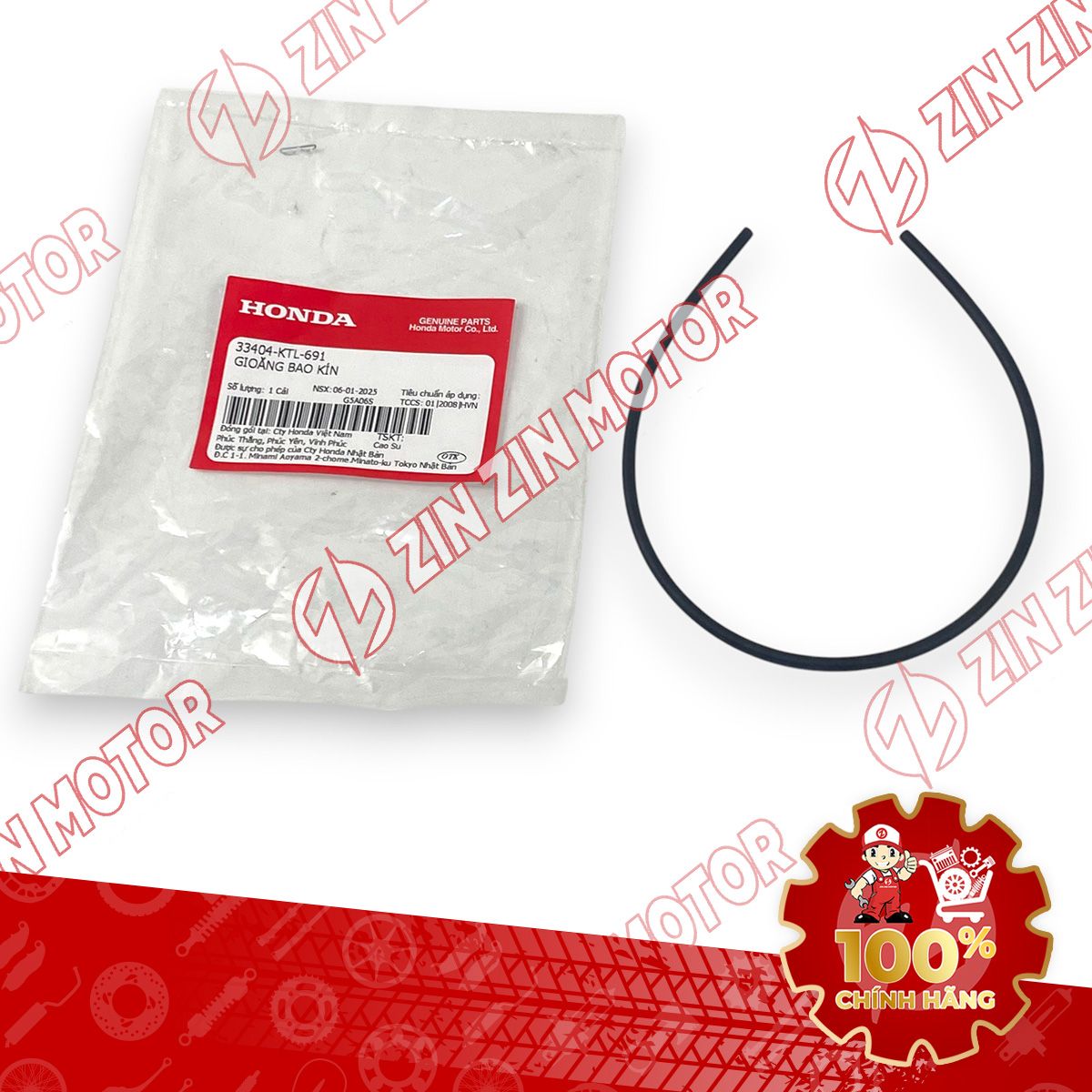 GIOĂNG, RON ĐỆM KÍN XI NHAN TRƯỚC WAVE ALPHA 2017 - 2023 2024 - 2025 33404KTL691 CHÍNH HÃNG