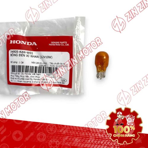 BÓNG ĐÈN XI NHAN TRƯỚC SAU 12V 10W WAVE RSX 2019 2020 2021 2022 2023 , WAVE ALPHA 2017 - 2023 2024 - 2025, WAVE BLADE 110 , AB 125/160 2026 34905KANW01 CHÍNH HÃNG