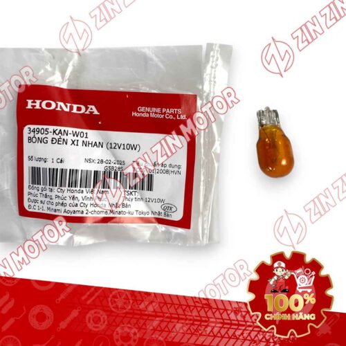 Alternative view of BÓNG ĐÈN XI NHAN TRƯỚC SAU 12V 10W WAVE RSX 2019 2020 2021 2022 2023 , WAVE ALPHA 2017 - 2023 2024 - 2025, WAVE BLADE 110 , AB 125/160 2026 34905KANW01 CHÍNH HÃNG