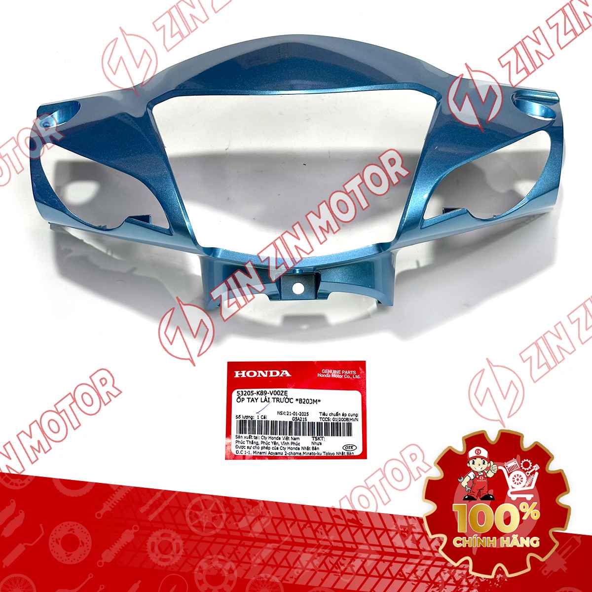 ỐP ĐẦU WAVE ALPHA 2017 2018 2019 2020 2021 2022 2023 XANH NGỌC 53205K89V00ZE CHÍNH HÃNG