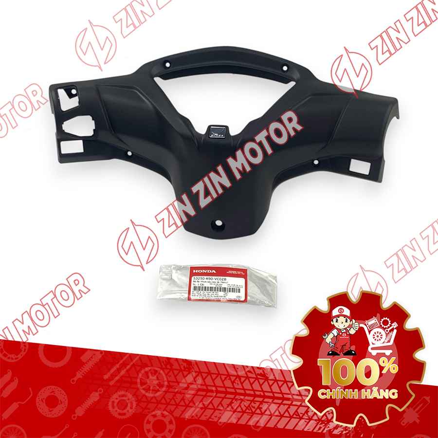 NHỰA NHÁM ỐP SAU TAY LÁI, BỢ CỔ WAVE RSX 2019 2020 2021 2022 2023 MÀU ĐEN 53250K90VC0ZB CHÍNH HÃNG