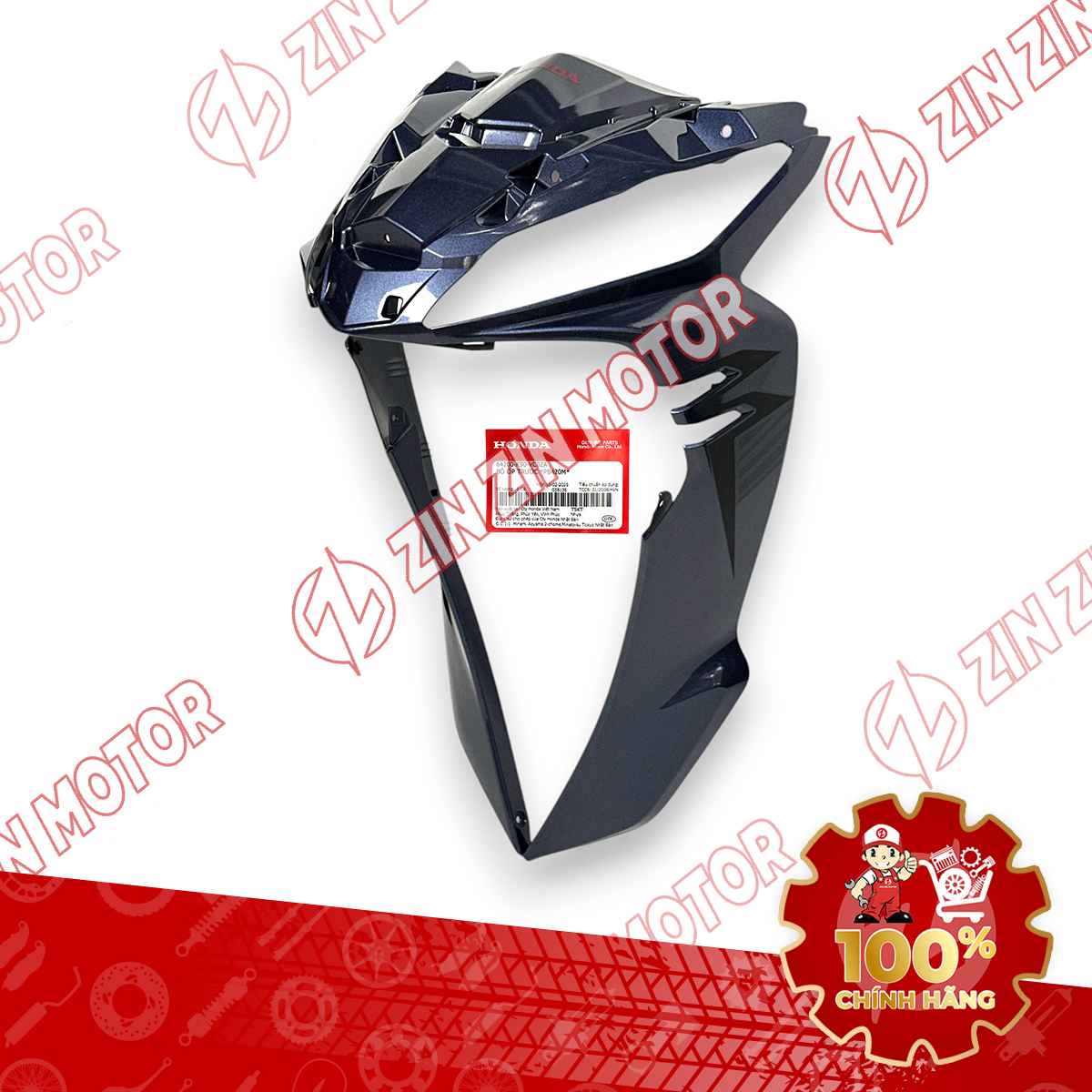 QUÂY MẶT NẠ LỚN TRƯỚC WAVE RSX XANH XÁM 2019 BÁNH MÂM 64200K90VC0ZA CHÍNH HÃNG