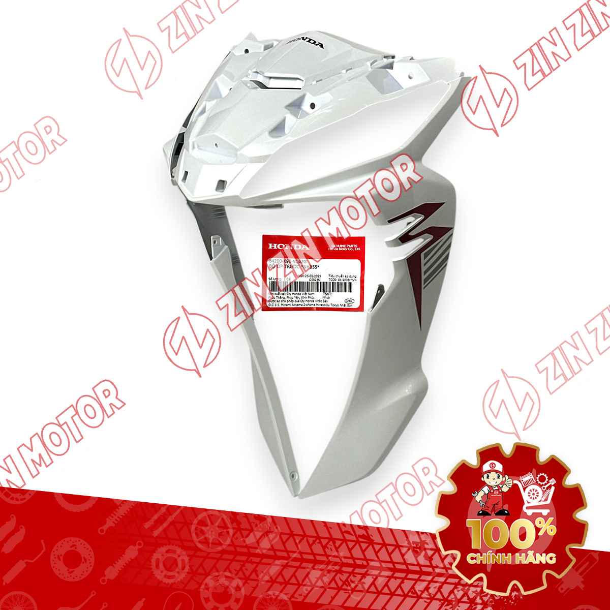 QUÂY MẶT NẠ LỚN TRƯỚC WAVE RSX TRẮNG 2019 BÁNH CĂM 64200K90VC0ZG CHÍNH HÃNG