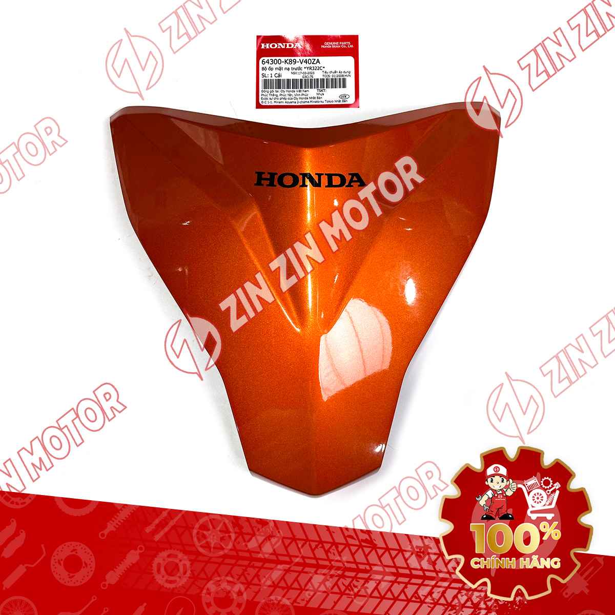 MẶT NẠ TRƯỚC WAVE ALPHA 2017 2018 2019 2020 2021 2022 2023 CAM 64300K89V40ZA CHÍNH HÃNG