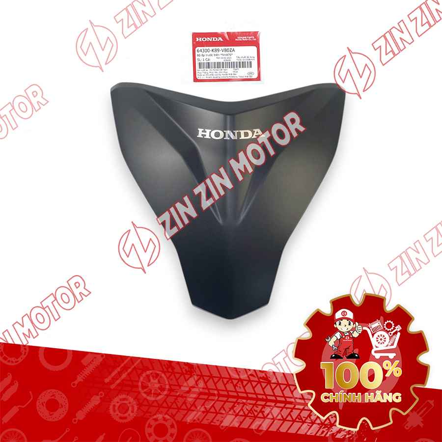 MẶT NẠ TRƯỚC WAVE ALPHA 2017 2018 2019 2020 2021 2022 2023 ĐEN NHÁM 64300K89V80ZA CHÍNH HÃNG