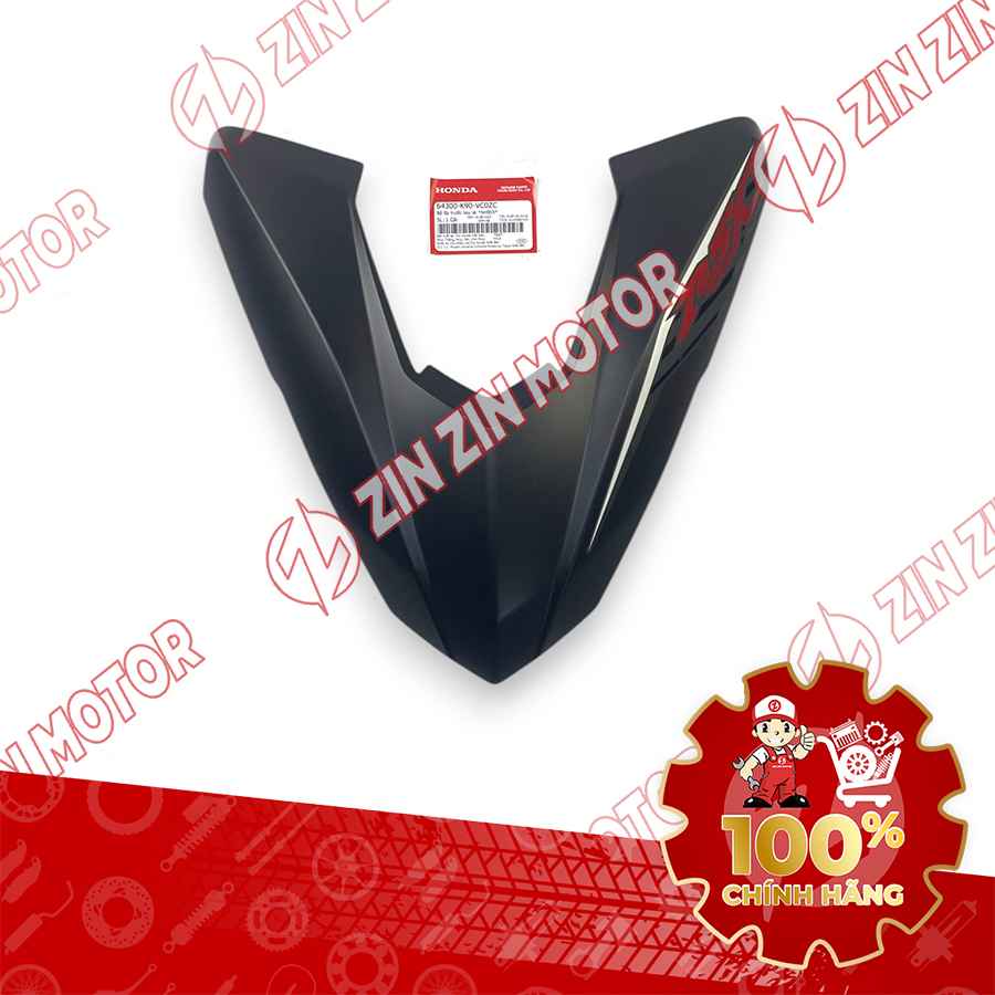MẶT NẠ CHỮ V TRƯỚC WAVE RSX TRẮNG ĐEN 2019-2020 64300K90VC0ZC CHÍNH HÃNG