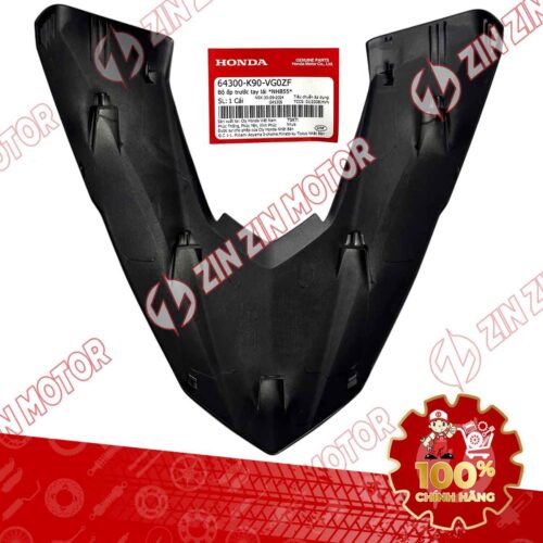 Alternative view of MẶT NẠ CHỮ V TRƯỚC WAVE RSX ĐEN TRẮNG 2021-2022 64300K90VG0ZF CHÍNH HÃNG