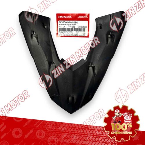 Alternative view of MẶT NẠ CHỮ V TRƯỚC WAVE RSX ĐEN ĐỎ 2021-2022 64300K90VG0ZG CHÍNH HÃNG
