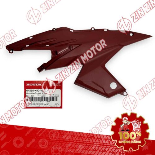 NHỰA NHÁM ỐP DƯỚI SƯỜN WAVE RSX 2019 2020 2021 2022 2023 MÀU ĐỎ BÊN PHẢI 64560K90VC0ZA CHÍNH HÃNG