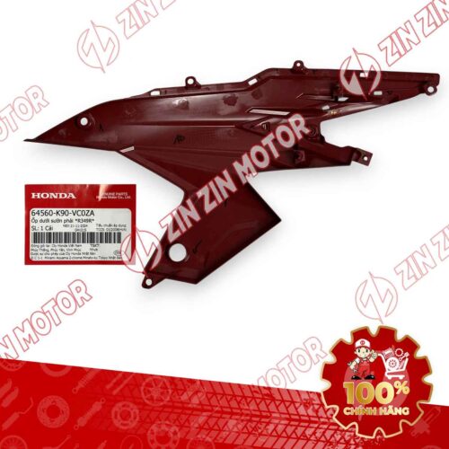 Alternative view of NHỰA NHÁM ỐP DƯỚI SƯỜN WAVE RSX 2019 2020 2021 2022 2023 MÀU ĐỎ BÊN PHẢI 64560K90VC0ZA CHÍNH HÃNG