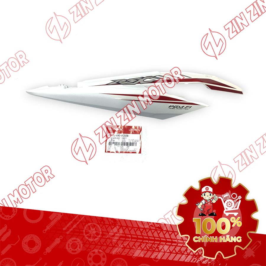 ỐP SƯỜN WAVE RSX 2019 2020 2021 2022 2023 TRẮNG 2019 BÁNH CĂM BÊN PHẢI 64600K90VC0ZB CHÍNH HÃNG