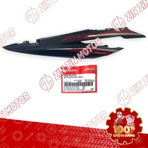 ỐP SƯỜN WAVE RSX 2019 2020 2021 2022 2023 ĐEN ĐỎ 2021 BÁNH MÂM BÊN PHẢI 64600K90VH0ZC CHÍNH HÃNG