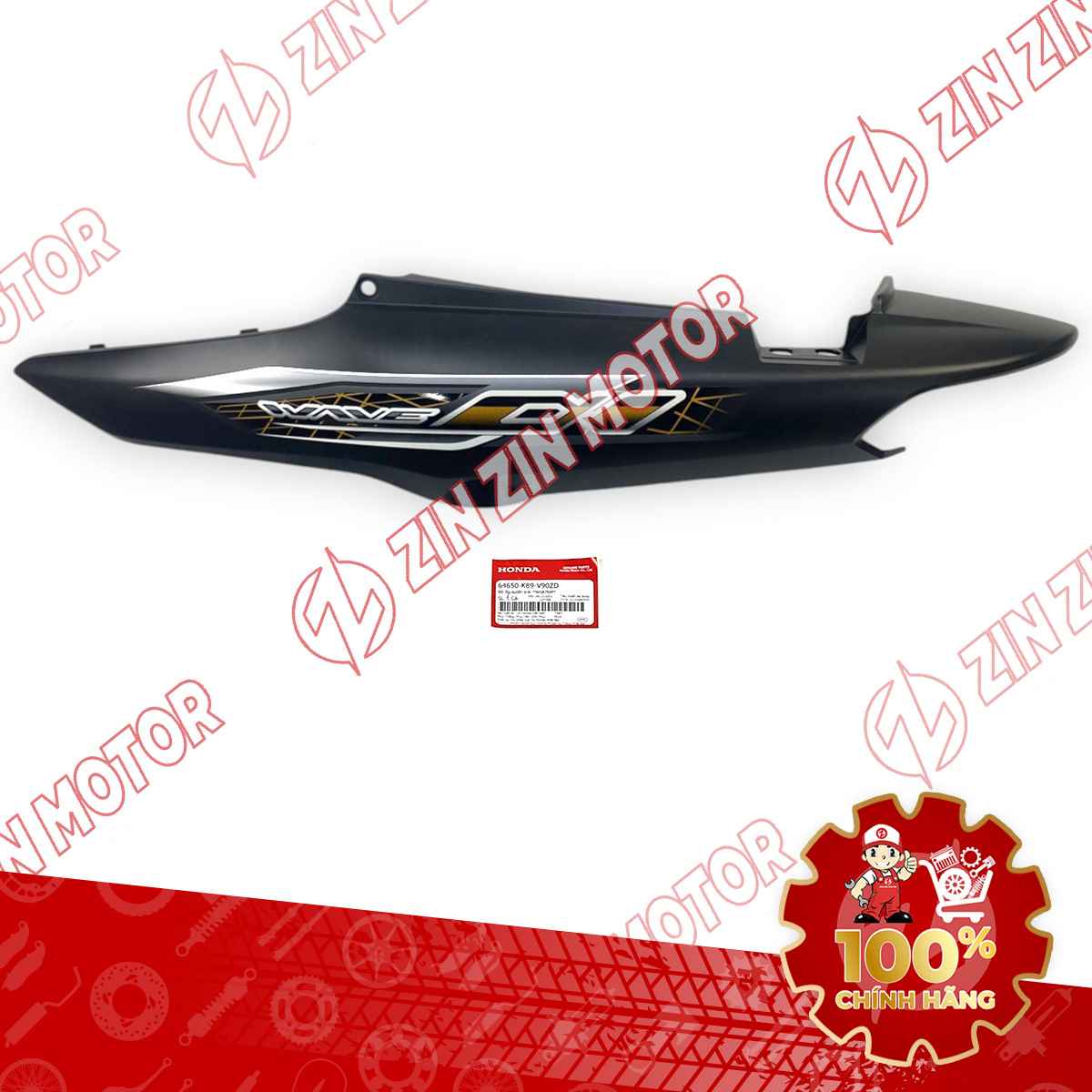ỐP SƯỜN WAVE ALPHA ĐEN NHÁM 2024 PHIÊN BẢN ĐẶC BIỆT TRÁI 64650K89V90ZD CHÍNH HÃNG