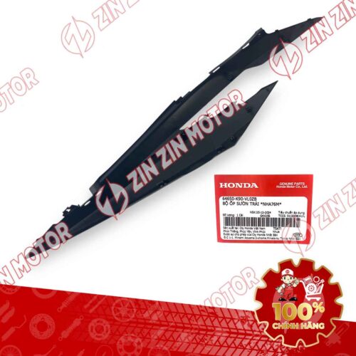 Alternative view of ỐP SƯỜN WAVE RSX 2019 2020 2021 2022 2023 ĐEN TRẮNG 2023 BÁNH MÂM BÊN TRÁI 64650K90VL0ZB CHÍNH HÃNG