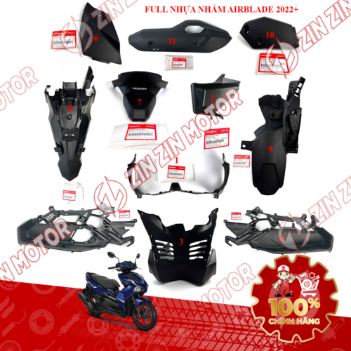 Alternative view of Full Dàn Nhựa Nhám Air Blade 2016 - 2019 , AirBlade 2020 2021, AB 2022 2023 Các Đời Chính Hãng