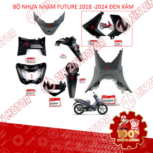 Alternative view of Full Dàn Nhựa Nhám Future 125, Future Led 2018 - 2024, Future Mập 2014 - 2017 Chính Hãng - ZZM