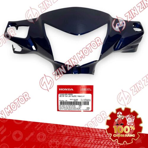 NẮP ỐP TRƯỚC TAY LÁI, ỐP ĐẦU WAVE RSX 2019 2020 2021 2022 2023 XANH ĐẬM PHANH ĐĨA 53240K90V00ZN CHÍNH HÃNG