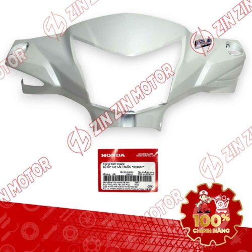 NẮP ỐP TRƯỚC TAY LÁI, ỐP ĐẦU WAVE RSX 2019 2020 2021 2022 2023 TRẮNG PHANH CƠ 53240K90V10ZD CHÍNH HÃNG