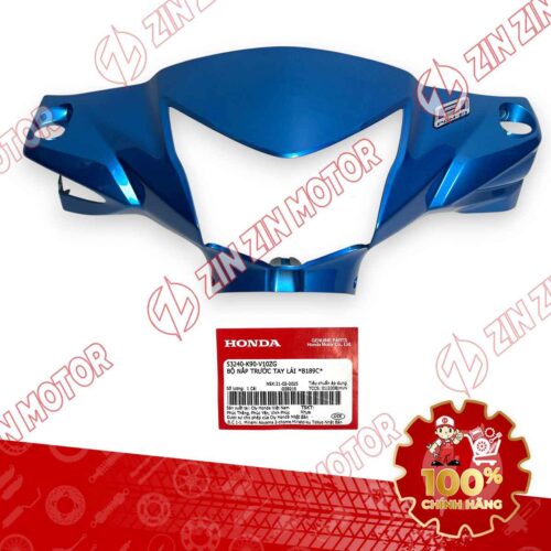 NẮP ỐP TRƯỚC TAY LÁI, ỐP ĐẦU WAVE RSX 2019 2020 2021 2022 2023 XANH PHANH CƠ 53240K90V10ZG CHÍNH HÃNG