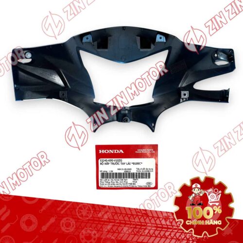 Alternative view of NẮP ỐP TRƯỚC TAY LÁI, ỐP ĐẦU WAVE RSX 2019 2020 2021 2022 2023 XANH PHANH CƠ 53240K90V10ZG CHÍNH HÃNG