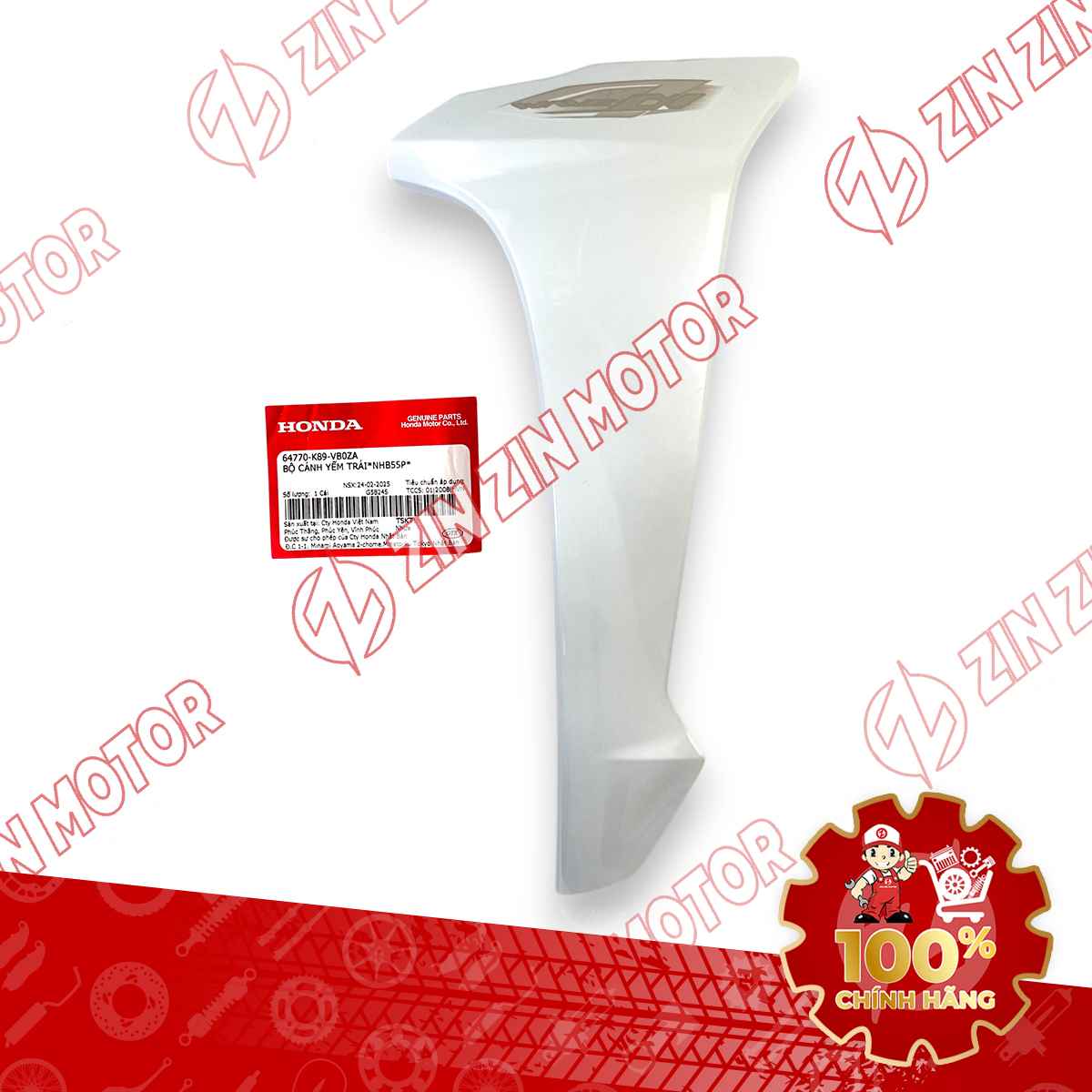 CÁNH YẾM WAVE ALPHA VÀNG TRẮNG 2024 PHIÊN BẢN CỔ ĐIỂN TRÁI 64770K89VB0ZA CHÍNH HÃNG
