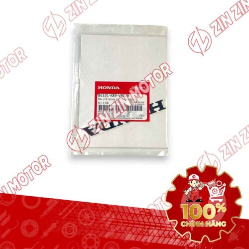Alternative view of TEM CHỮ HONDA DÁN CÁNH YẾM TRONG WAVE ALPHA 2024 2025 110MM CHỮ ĐEN NỀN TRẮNG 86101K89VB0ZB CHÍNH HÃNG