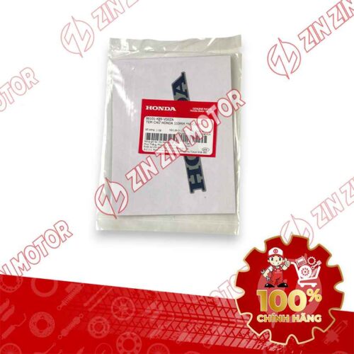 Alternative view of TEM CHỮ HONDA DÁN CÁNH YẾM TRONG WAVE ALPHA 2024 2025 110MM CHỮ ĐEN NỀN XÁM 86101K89VD0ZA CHÍNH HÃNG