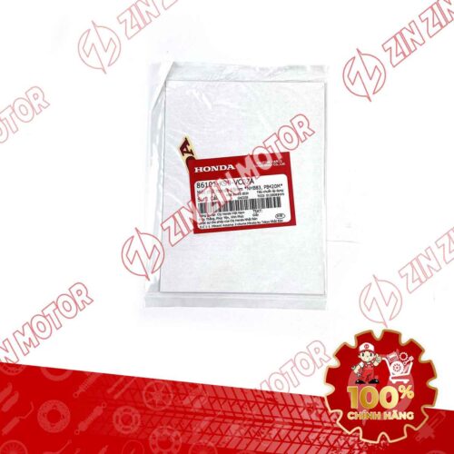 TEM CHỮ HONDA DÁN MẶT NẠ WAVE RSX 2019 2020 65MM PHIÊN BẢN BÁNH MÂM PHANH ĐĨA | WAVE RSX 2021 2022 PHIÊN BẢN BÁNH MÂM THẮNG ĐĨA CHỮ ĐỎ 86101K90VC0ZA CHÍNH HÃNG