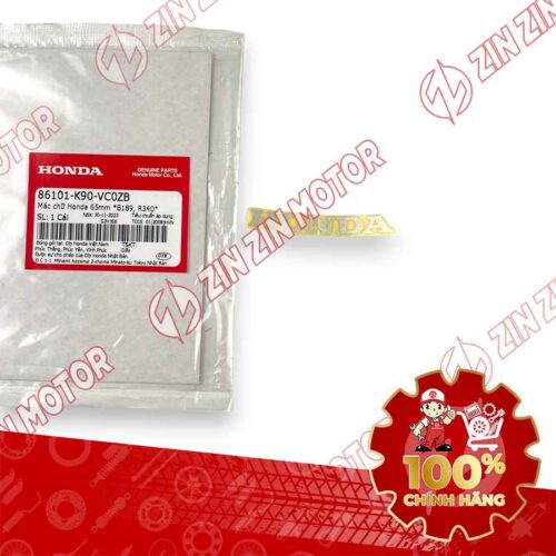 TEM CHỮ HONDA DÁN MẶT NẠ WAVE RSX 2019 2020 PHIÊN BẢN BÁNH CĂM PHANH CƠ/ĐĨA | WAVE RSX 2023 PHIÊN BẢN TIÊU CHUẨN BÁNH CĂM PHANH CƠ | WAVE RSX 2023 PHIÊN BẢN ĐẶC BIỆT BÁNH CĂM PHANH ĐĨA 65MM CHỮ TRẮNG 86101K90VC0ZB CHÍNH HÃNG