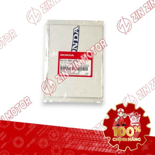Alternative view of TEM CHỮ HONDA MẶT NẠ WAVE ALPHA 2024 2025 85MM TRẮNG NỀN XANH ĐẬM 86102K89V90ZA CHÍNH HÃNG