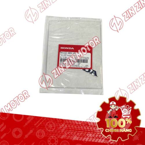 TEM CHỮ HONDA MẶT NẠ WAVE ALPHA 2024 2025 85MM ĐEN NỀN TRẮNG 86102K89V90ZB CHÍNH HÃNG