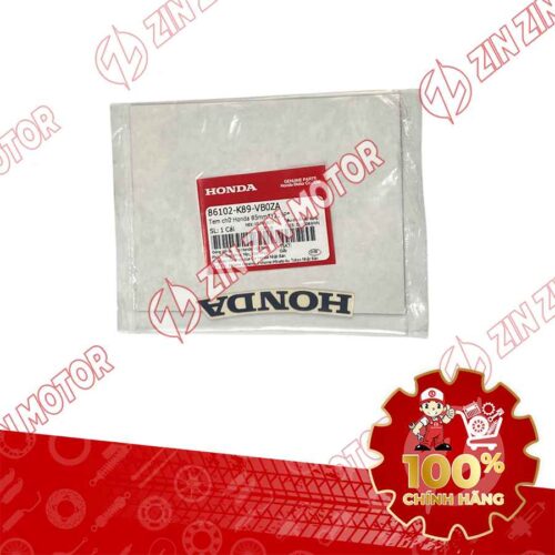 Alternative view of TEM CHỮ HONDA MẶT NẠ WAVE ALPHA 2024 2025 85MM ĐEN NỀN VÀNG 86102K89VB0ZA CHÍNH HÃNG