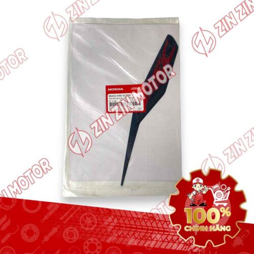 Alternative view of TEM MẶT NẠ CHỮ V TRƯỚC WAVE RSX 2019 2020 PHIÊN BẢN BÁNH MÂM PHANH ĐĨA XE XANH XÁM 86642K90VC0ZA CHÍNH HÃNG