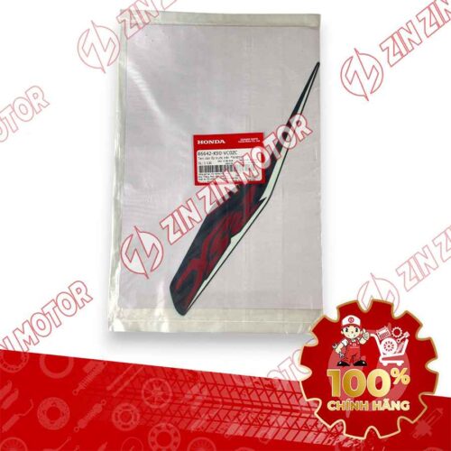Alternative view of TEM MẶT NẠ CHỮ V TRƯỚC WAVE RSX 2019 2020 PHIÊN BẢN BÁNH MÂM PHANH ĐĨA XE TRẮNG ĐEN 86642K90VC0ZC CHÍNH HÃNG