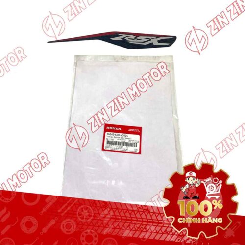 TEM MẶT NẠ CHỮ V TRƯỚC WAVE RSX 2019 2020 PHIÊN BẢN BÁNH CĂM PHANH CƠ/ĐĨA XE TRẮNG 86642K90VC0ZG CHÍNH HÃNG
