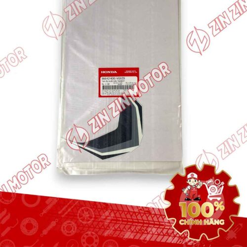 Alternative view of TEM MẶT NẠ CHỮ V TRƯỚC WAVE RSX 2021 2022 PHIÊN BẢN BÁNH MÂM THẮNG ĐĨA XE TRẮNG 86642K90VG0ZB CHÍNH HÃNG