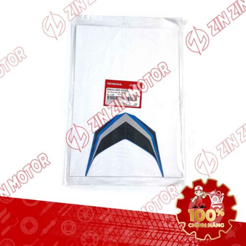 Alternative view of TEM MẶT NẠ CHỮ V TRƯỚC WAVE RSX 2021 2022 PHIÊN BẢN BÁNH MÂM THẮNG ĐĨA XE XANH ĐEN 86642K90VG0ZD CHÍNH HÃNG