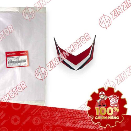 TEM MẶT NẠ CHỮ V TRƯỚC WAVE RSX 2021 2022 PHIÊN BẢN BÁNH CĂM PHANH CƠ/ĐĨA XE ĐỎ 86642K90VG0ZG CHÍNH HÃNG