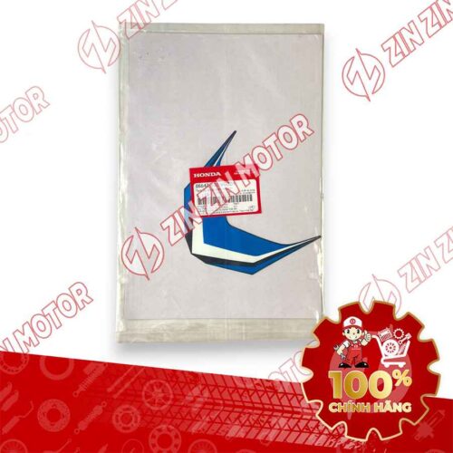 Alternative view of TEM MẶT NẠ CHỮ V TRƯỚC WAVE RSX 2021 2022 PHIÊN BẢN BÁNH CĂM PHANH CƠ/ĐĨA XE XANH 86642K90VG0ZH CHÍNH HÃNG